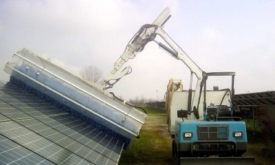 Nettoyage de panneaux photovoltaiques